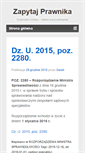 Mobile Screenshot of dziennikustaw.zapytajprawnika.pl